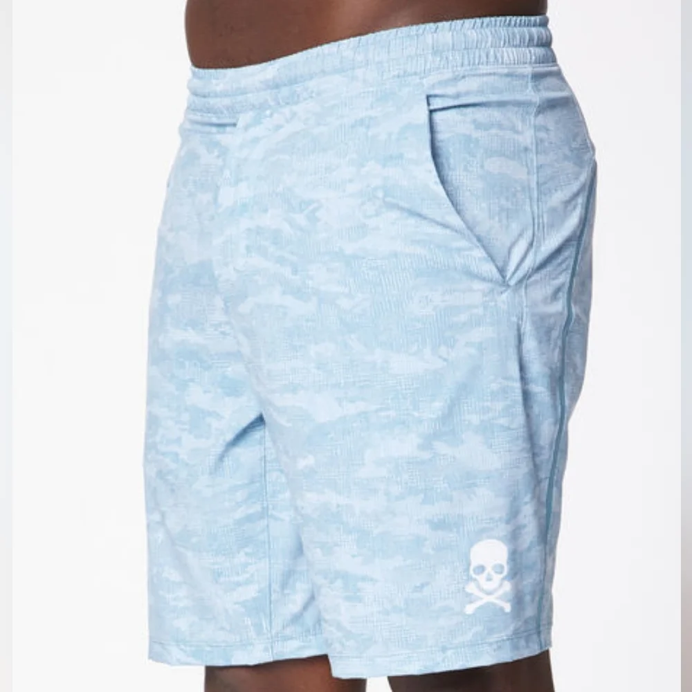Lululemon SoulCycle Mens Pace Breaker Short Cross Hatch Camp Beachcomber - Picture 1 of 5